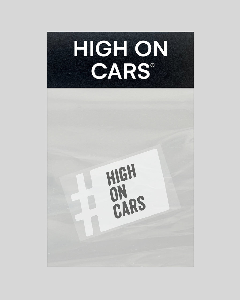 Oldschool HOC sticker - hvid