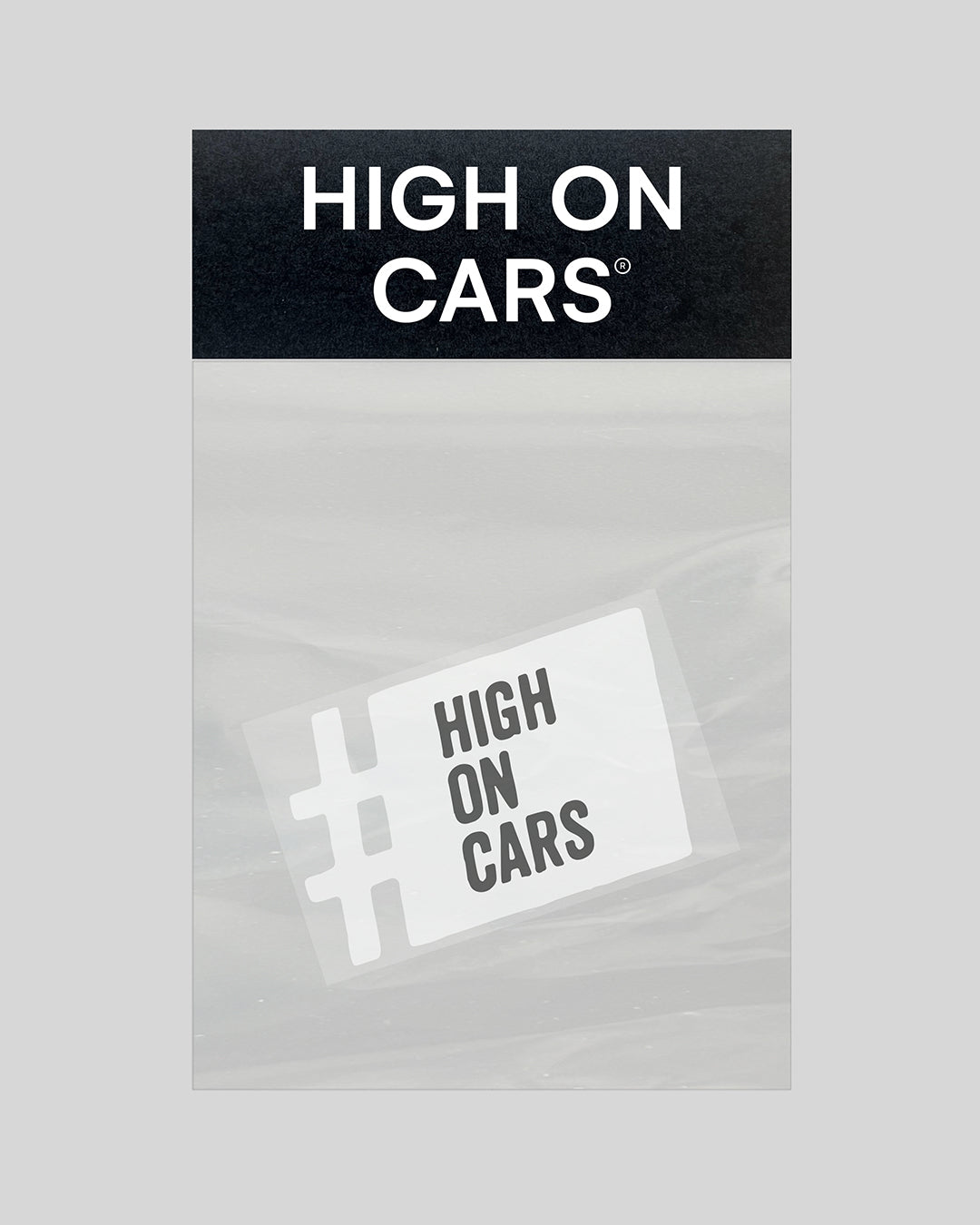 Oldschool HOC sticker - hvid
