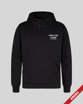 Midnight Black Hoodie - uden lynlås