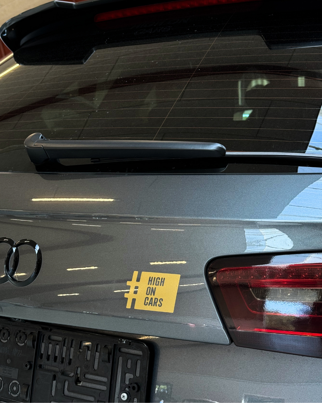 Oldschool HOC sticker - GULD